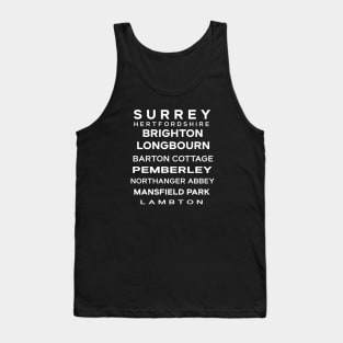 Jane Austen Road Trip (Novels) Tank Top